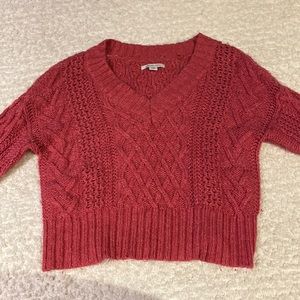 pink american eagle sweater